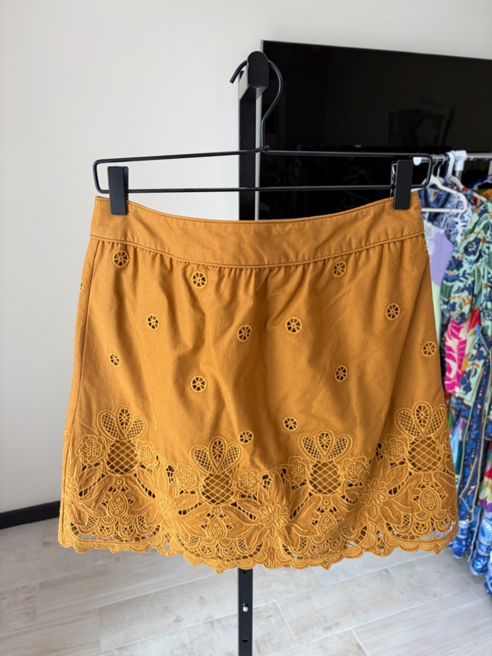 Farm Rio: Camel Richelieu Mini Skirt - Picture 6 of 10
